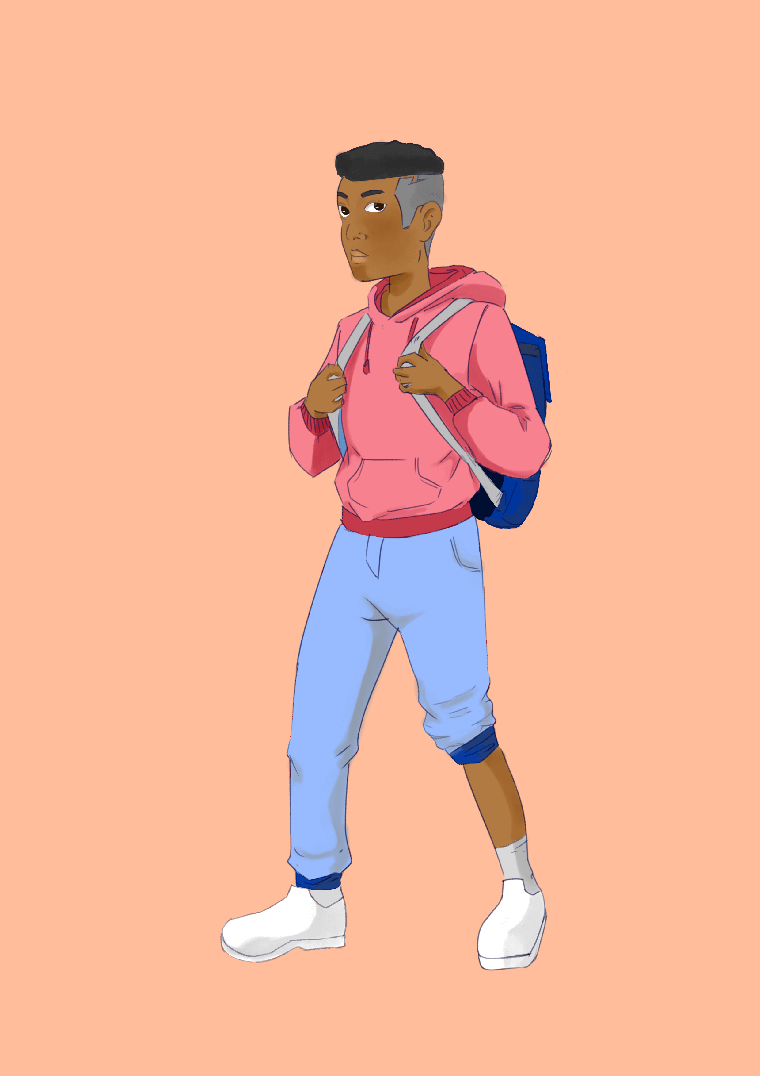 A digital painting of John