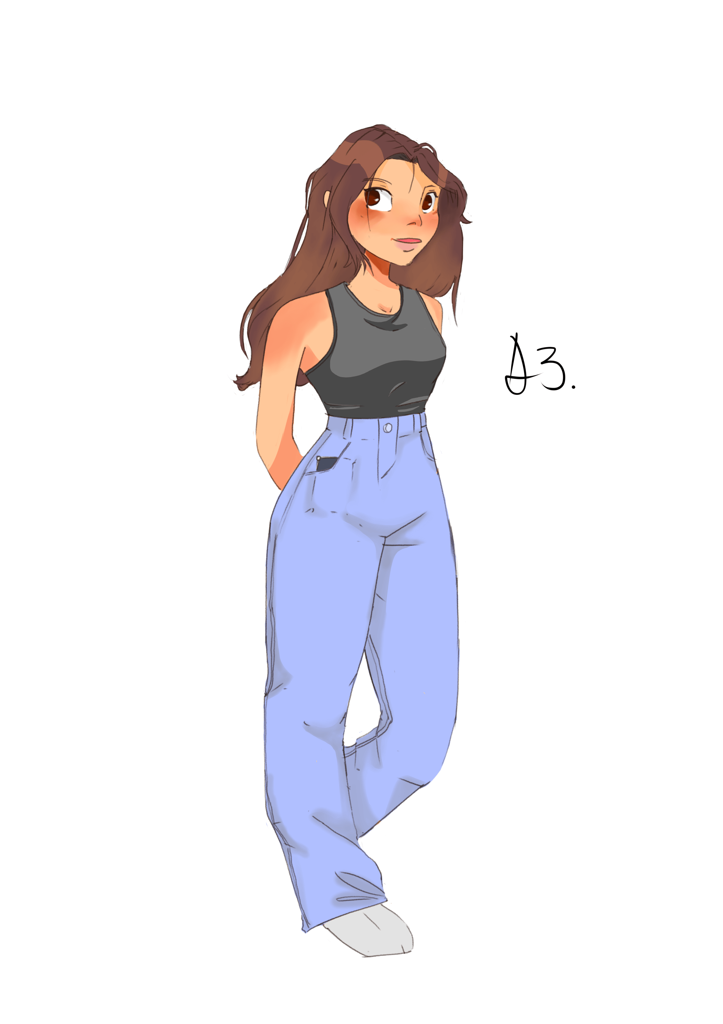 A digital painting of Sophie